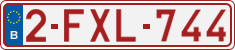 License plate of Belgium, Regular plates (2010)