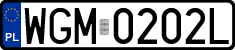 License plates of Poland, Regular car plates
