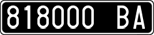 License plate of Italy, Cars (1927 year series)