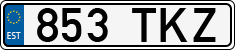 License plate of Estonia, Regular car plates