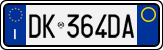 License plate of Italy, Cars (1994 year series)