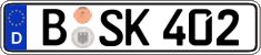 German license plate, Regular plates