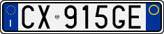 License plate of Italy, Cars (1994 year series)