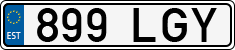 License plate of Estonia, Regular car plates
