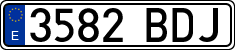 License plates of Spain, Ordinary (2000)