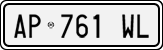 License plate of Italy, Cars (1994 year series)