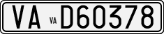 License plate of Italy, Cars (1927 year series)