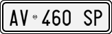 License plate of Italy, Cars (1994 year series)