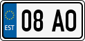 License plate of Estonia, Motorcycles