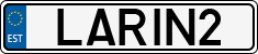 License plate of Estonia, Vanity Plates