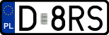 License plates of Poland, Regular car plates