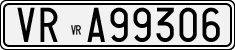 License plate of Italy, Cars (1927 year series)