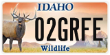Idaho, Specialty plates