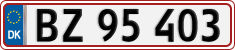 License plate of Denmark, Regular plates