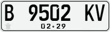 License plate of Indonesia, Regular plates