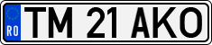 License plate of Romania, Regular plates