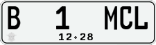 License plate of Indonesia, Regular plates