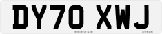License plate of the United Kingdom, 2001 year system