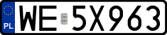 License plates of Poland, Regular car plates
