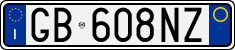 License plate of Italy, Cars (1994 year series)