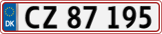 License plate of Denmark, Regular plates
