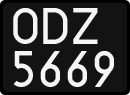 License plates of Poland, 1976 year system