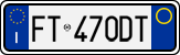 License plate of Italy, Cars (1994 year series)