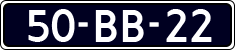License plate of the Netherlands, Commercial Vehicles (1951-1994 system)