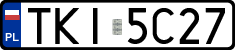 License plates of Poland, Regular car plates