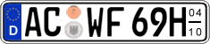 German license plate, Seasonal plates (Oldtimers)