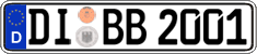 German license plate, Regular plates
