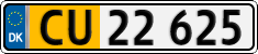 License plate of Denmark, Lower-taxed commercial vehicles