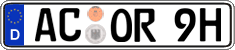 German license plate, Plates for oldtimers (type 