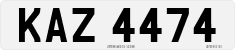 License plate of the United Kingdom, Northern Ireland (1966)