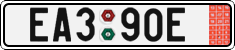 License plate of the Czech Republic, Export transit plates