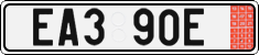 License plate of the Czech Republic, Export transit plates