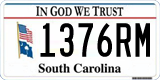 South Carolina, In God We Trust (1234AB/123 4AB)