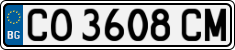 License plate of Bulgaria, Cars