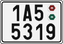 License plate of the Czech Republic, Cars (2001)