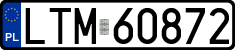 License plates of Poland, Regular car plates