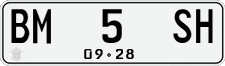License plate of Indonesia, Regular plates