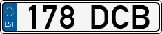 License plate of Estonia, Regular car plates