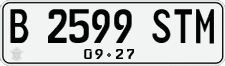 License plate of Indonesia, Regular plates