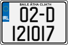 License plate of Ireland, Regular plates