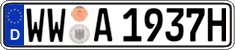 German license plate, Plates for oldtimers (type 