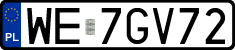 License plates of Poland, Regular car plates