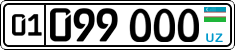 License plate of Uzbekistan, Organizations