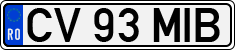 License plate of Romania, Regular plates