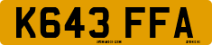 License plate of the United Kingdom, 1983 year system