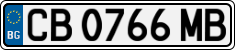 License plate of Bulgaria, Cars
